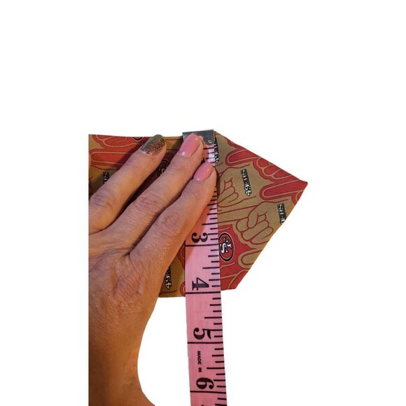 NFL San Francisco 49er Neck Tie Mens Red Gold '#1' Sports Coach Business Church - Picture 11 of 12